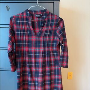 Madison Matthews plaid flannel dress